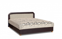 Nílus franciaágy 1.kép fekete textilbőr- szafaris szövet